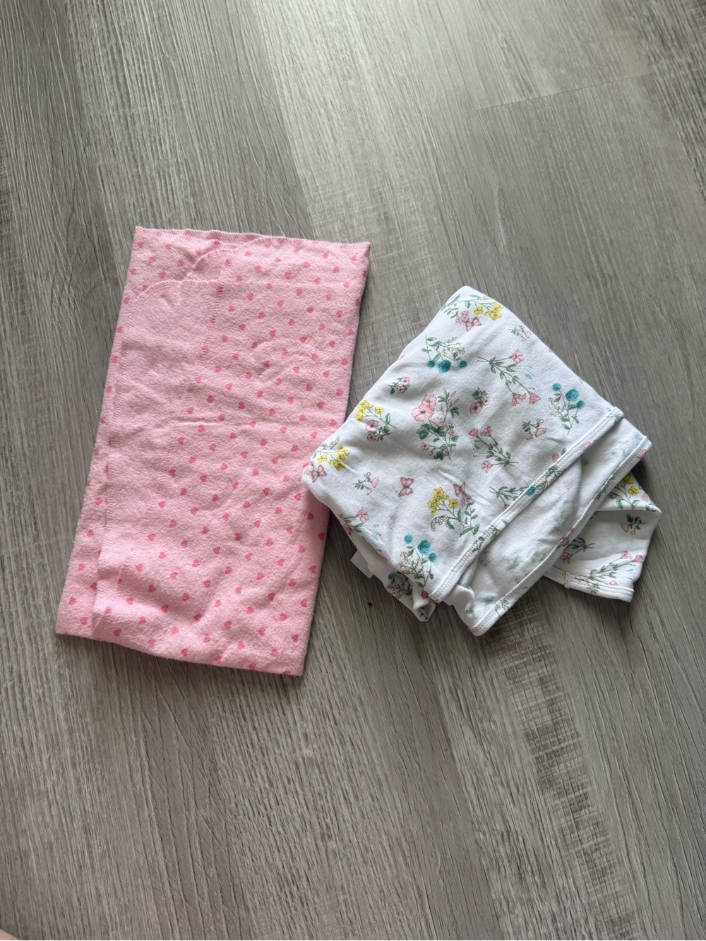 Pink Heart Baby Swaddle & Floral Muslin Set - Kids Accessories